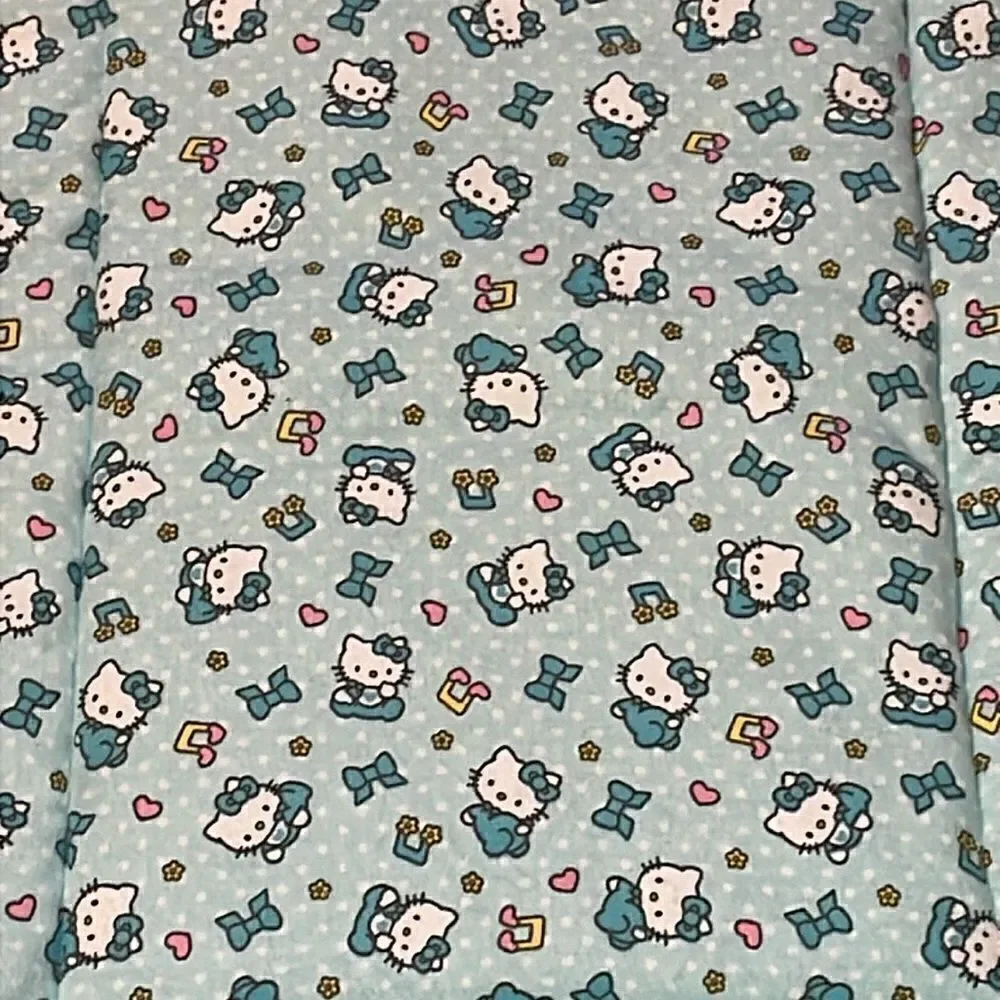 Cat Dog Pet Mat/Bed, Hello Kitty, Aqua,  18 x 24